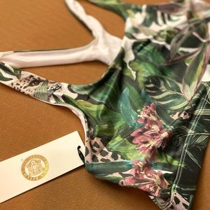 Vintage Tropics Seamless Sports Bra Yoga Bitch NWT